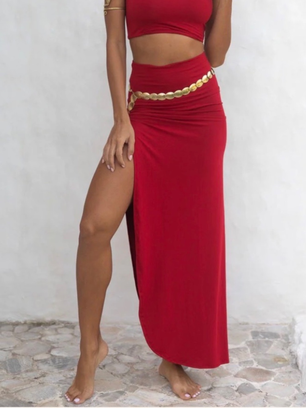 Royal Codes Nefertiti Skirt Crimson Red - Small